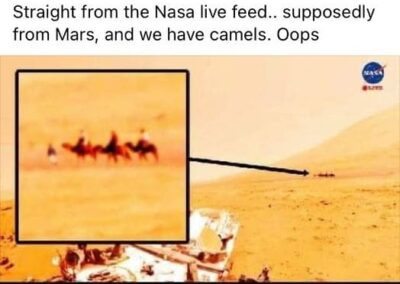 Camel riding caravan video Mars