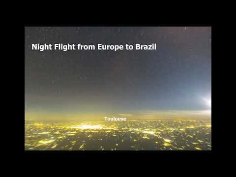 Night Flight From Europe to Brazil Stars Dont Move Flat Earth